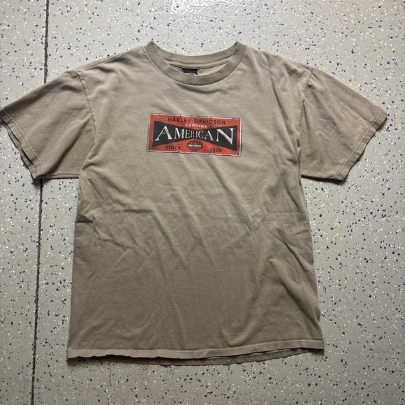 Harley Davidson Other - VTG Twin City Harley Davidson Tan Graphic T-Shirt Made In USA Biker